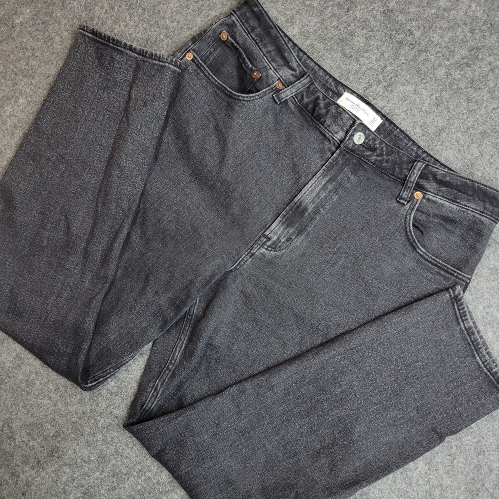 Abercrombie Fitch Jeans‎ Womens 34/14 Black High Rise Curvy Love The Skinny Leg